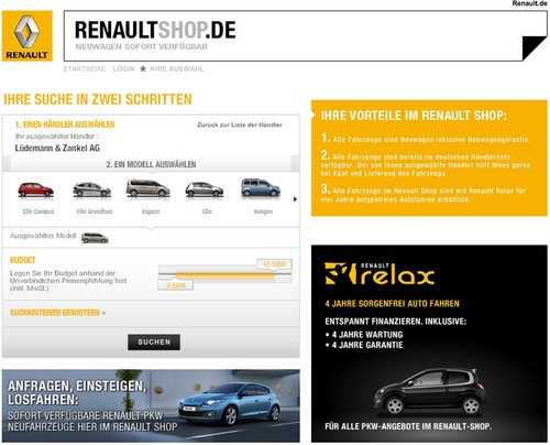 Renault-Neuwagenbörse.