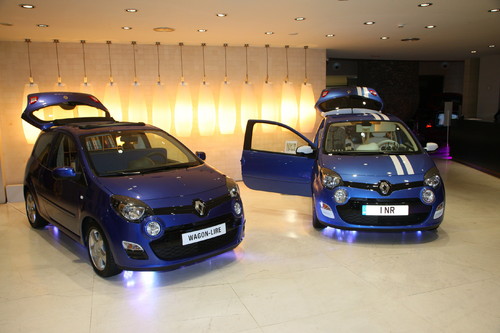 Renault Twingo, eingerichtet von Nicola Roberts (rechts) und Nils Holger Moormann.