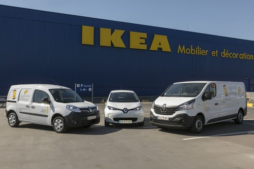 Renault und Ikea kooperieren in Frankreich beim Carsharing.