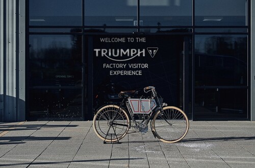 Restauriert: Triumph-Prototyp von 1901.
