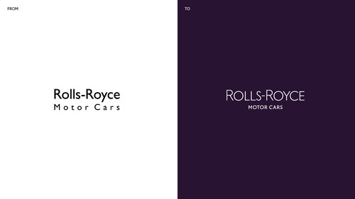 Rolls-Royce gibt sich einen neuen Anstrich (rechts).