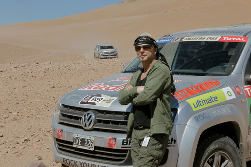 Rudolf Schenker mit dem Volkswagen Amarok auf der Rallye Dakar 2010.