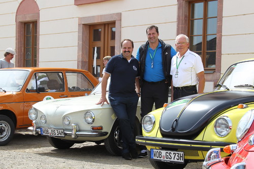 Sachsen Classic 2012 (von links): Star-Koch Johann Lafer, Diskuswerfer Lars Riedel und VW-Entwicklungsvorstand Ulrich Hackenberg.