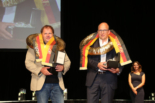 Sachsen Classic 2016: Gesamtsieger Peter Göbel (re.) und Achim Gandras.