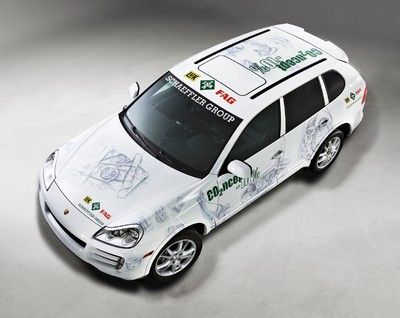 Schaeffler-Fahrzeugstudie „CO2ncept-10%“ auf Basis des Porsche Cayenne.