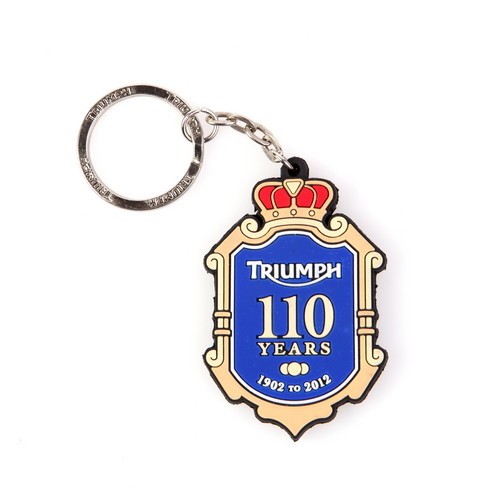 Schlüsselanhänger der 110th-Anniversary-Kollektion von Triumph.