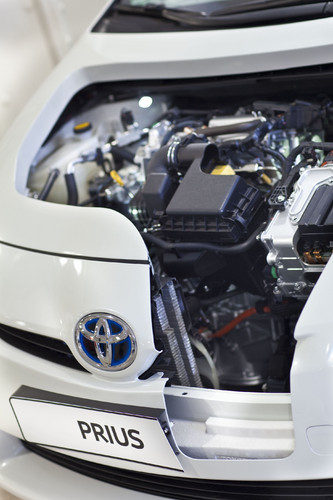 Schnittmodell des Toyota Prius.