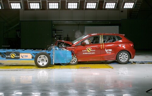 Seat Ibiza im Euro-NCAP-Crashtest.