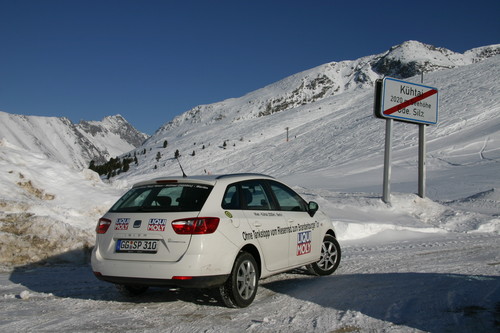 Seat Ibiza ST Kombi 1.2 TDI E-Ecomotive auch im Winter effizient.