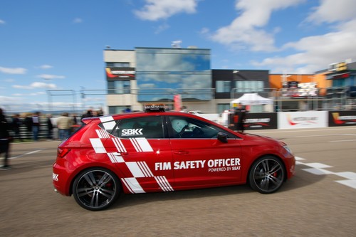 Seat León Cupra als Safety-Car der „WorldSBK“ 2017.