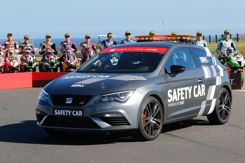 Seat León Cupra als Safety-Car der „WorldSBK“ 2017.