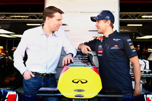 Sebastian Vettel und Simon Sproule.