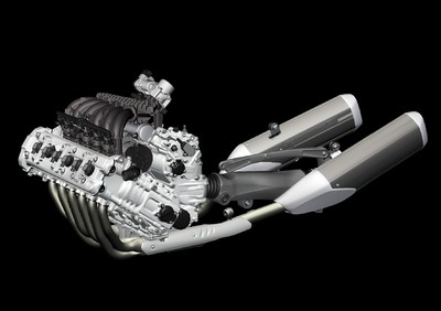 Sechszylinder-Motor der BMW K 1600.