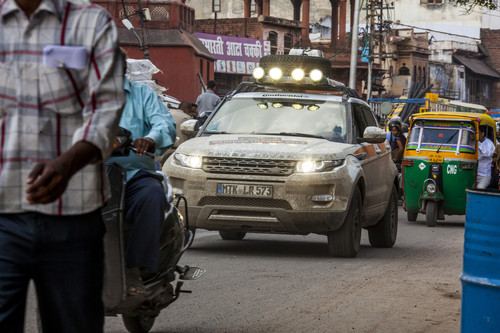 Seidenstraßen-Tour von Land Rover in Indien.