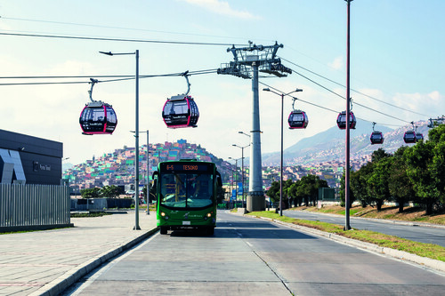 Seilbahn in der kolumbianischen Hauptstadt Bogota.