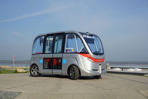 Selbstfahrender Minibus Autonom Shuttle von Navya.