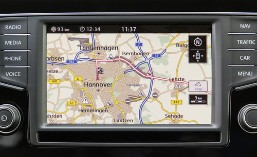 Selbstlernende Navigation „Häufigste Routen" von Volkswagen.