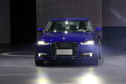 Shanghai 2015: Audi A6L E-Tron bei der Volkswagen Group Night.