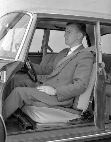 Sicherheitsgurt als die Innovation von 1958.