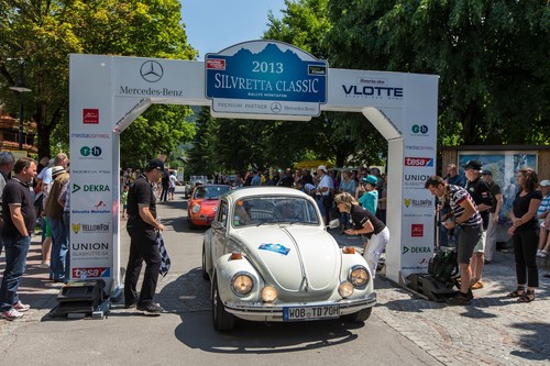 Silvretta Classic 2013: Zieleinfahrt der Sieger.