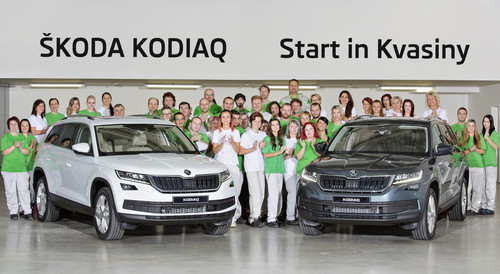 Skoda hat im Werk Kvasiny mit der Produktion des Kodiaq begonnen.