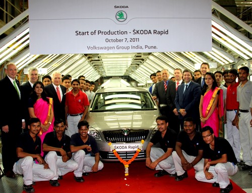 Škoda hat in Indien die Produktion des Rapid gestartet.