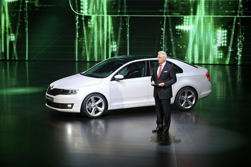 Škoda Mission L bei der Volkswagen-Vorabendversanstaltung &quot;Driving Diversity&quot;.