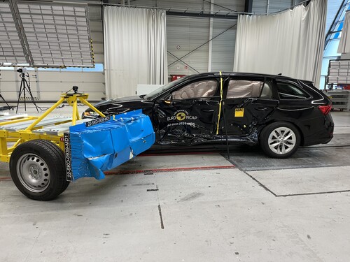 Skoda Octavia im Euro-NCAP-Crashtest.