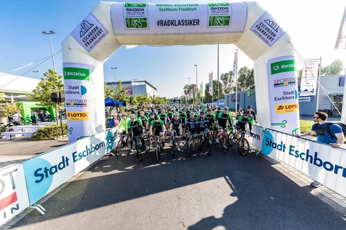 Skoda unterstützt den Radsportklassiker Eschborn-Frankfurt und stellt auch ein eigenes Veloteam mit Hobbyfahrern.