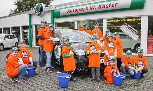Škoda unterstützt die „Action!Kidz“-Kampagne der Kindernothilfe.