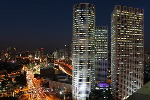Skyline von Tel Aviv. 