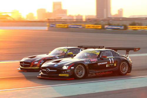 SLS AMG GT3 Kundenmotorsport; 24-Stunden-Rennen von Dubai 2014.