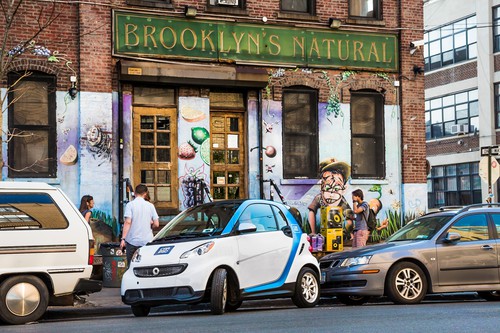 Smart Fortwo Car2go in Brooklyn.