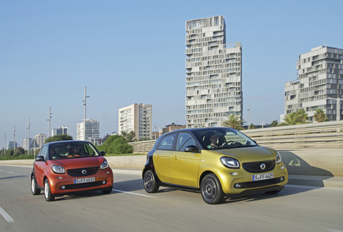 Smart Fortwo und Smart Forfour.