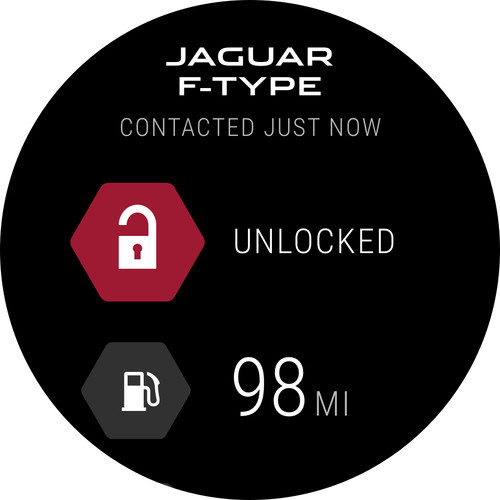 Smartwatch-App von Jaguar Land Rover.