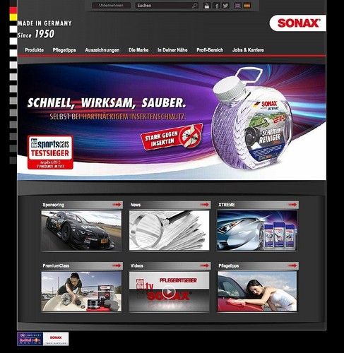 Sonax-Homepage.