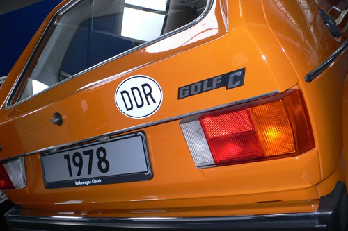 Sonderausstellung „40 Jahre Golf. Die frühen Jahre“: Die DDR internationalisierte 1978 mit dem Golf I ihren Automobilmarkt.