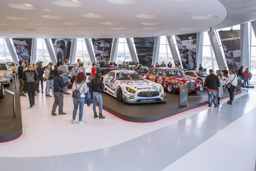 Sonderausstellung „50 Jahre AMG“ im Stuttgarter Mercedes-Benz-Museum.