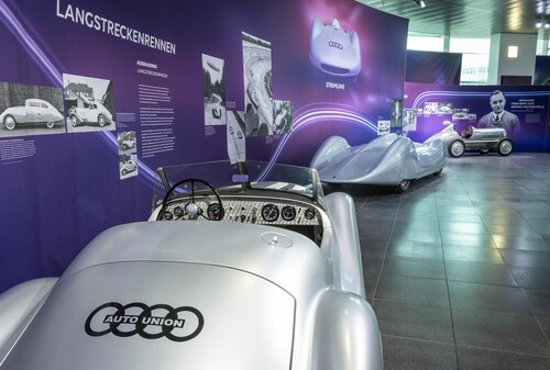 Sonderausstellung „Windschnittig“ im Audi-Museum Ingolstadt.
