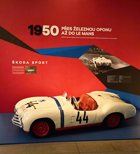 Sonderausstellung zu 120 Jahren Motorsport bei Skoda: Der Sport von 1950.