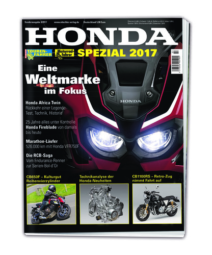 Sonderheft „Honda Spezial 2017 – Eine Weltmarke im Fokus“ aus dem reiner-H.-Nitschke-Verlag.