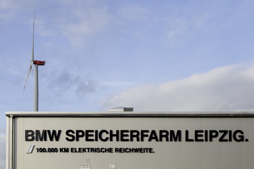 Speicherfarm im BMW-Werk Leipzig.