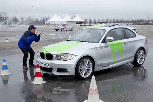 „Splash1er“-BMW beim Fahrertraining.