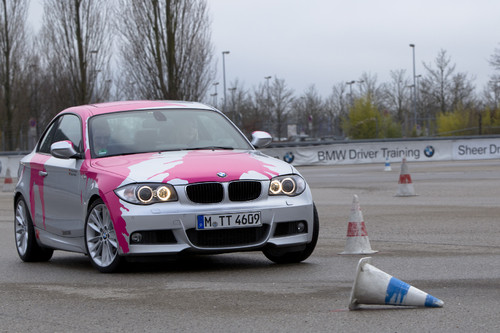 „Splash1er“-BMW beim Fahrertraining.