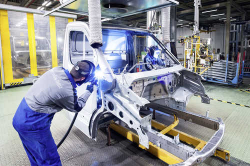 Sprinter-Produktion im Mercedes-Benz-Werk Ludwigsfelde.