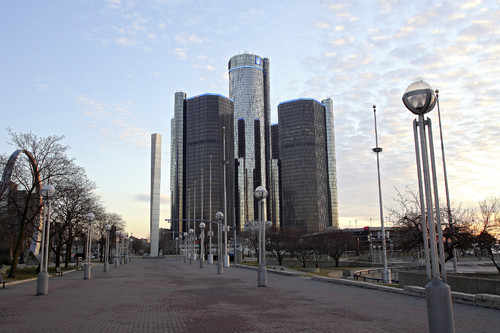 Stadtansichten von Detroit.