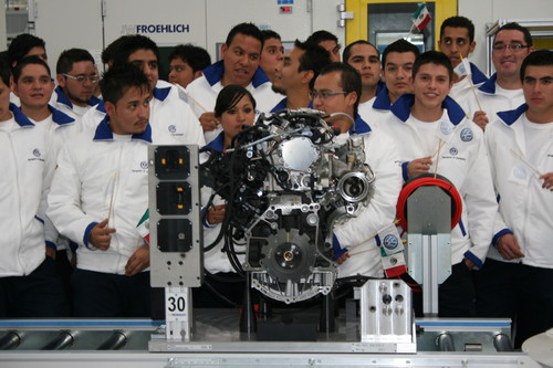 Start der Motorenproduktion im Volkswagen-Werk Silao.