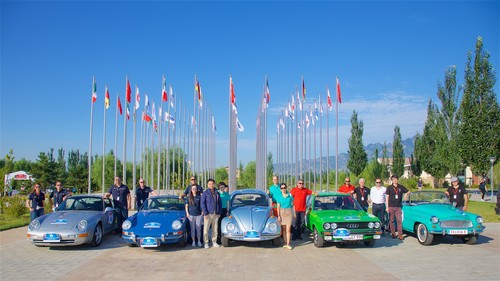 Starterteam Volkswagen Gruppe: von links: Porsche, Volkswagen, Audi und Skoda.