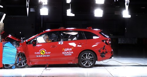 Subaru Levorg im Euro-NCAP-Crashtest.