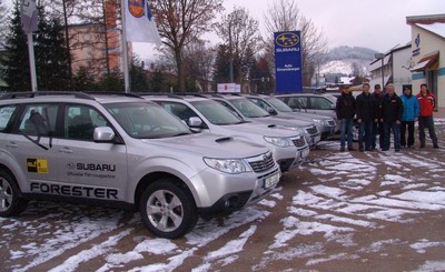 Subaru offizieller Fahrzeugpartner der Vierschanzentournee.